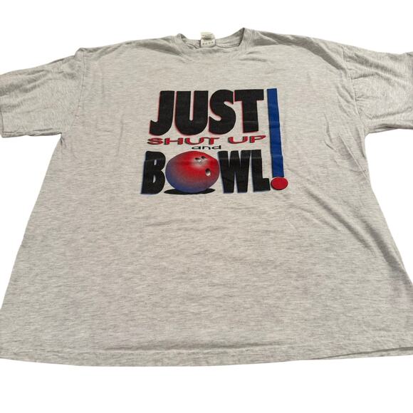Vintage Bowling T-Shirt - Size XL - Hanes Tag - Picture 1 of 5